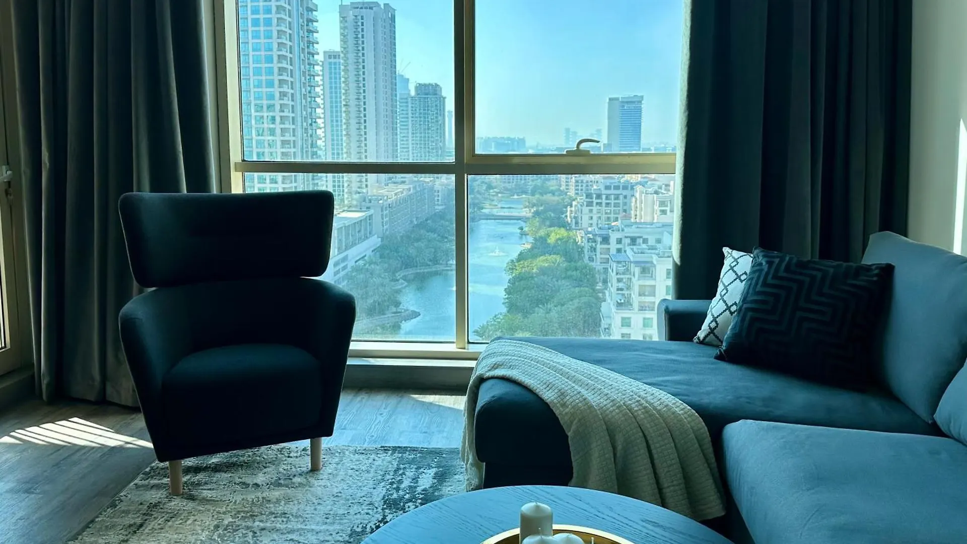1-Br With Sunset Terrace, Golf & Lake View In Mosela, The Greens 迪拜 公寓