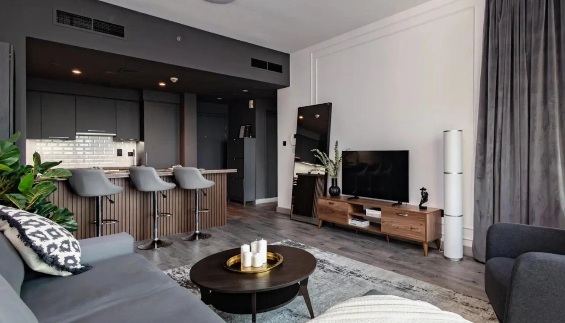 1-Br With Sunset Terrace, Golf & Lake View In Mosela, The Greens 迪拜 公寓